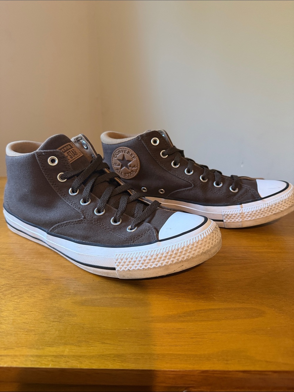 Converse High Top Sneakers - Charcoal Canvas with White Toe